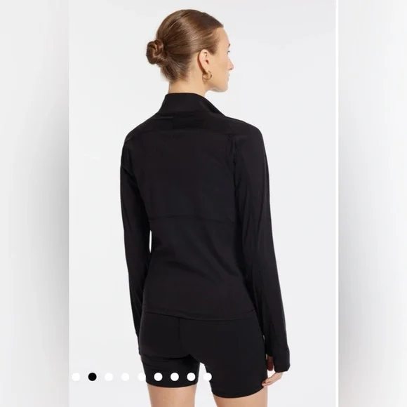 NWT $170 Bandier Encore Full Zip Jacket in Black Size Small